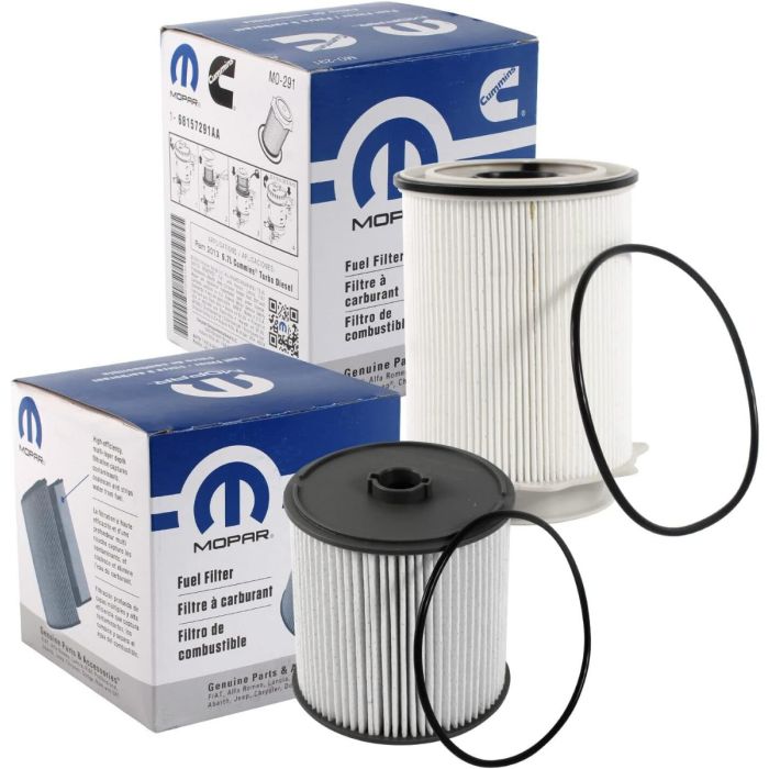 Mopar 2019–2024 Ram 6.7L Cummins Genuine Dual Fuel Filter Bundle (68157291AA & 68436631AA) | OEM Set