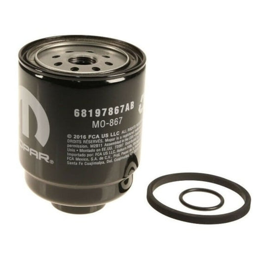 Genuine Mopar 68197867AB Fuel Water Separator Filter | OEM Frame-Mounted Filter for Ram 6.7L Cummins Diesel