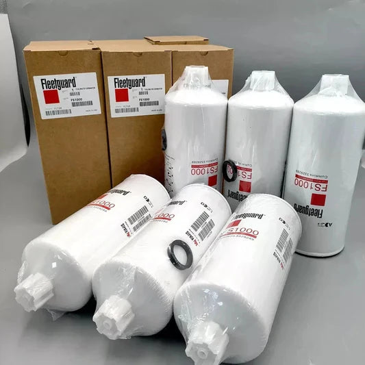 Genuine Fleetguard FS1000 Fuel Water Separator (Pack of 6) | OEM Spin-On Filter for Cummins 3329289