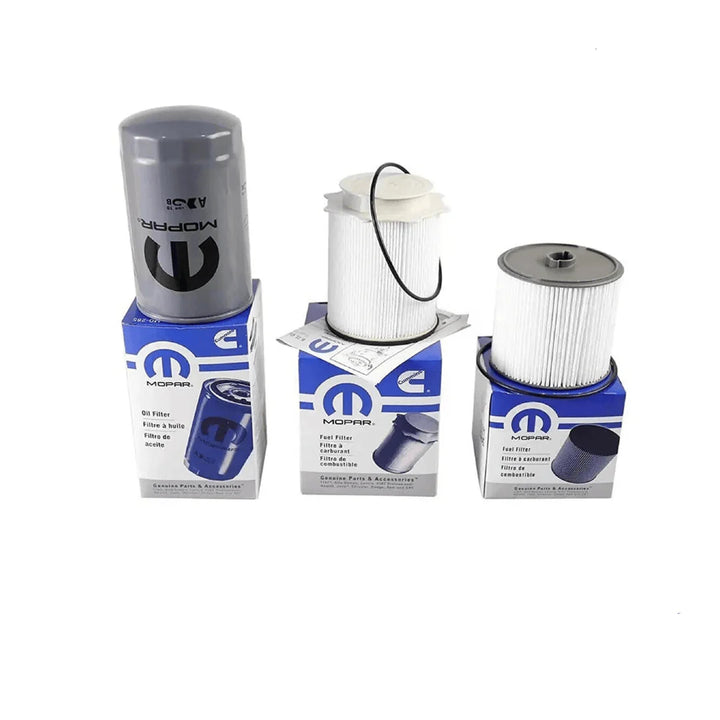 Mopar 2019–2024 Ram 6.7L Cummins Genuine Complete Filter Bundle (68157291AA, 68436631AA & 05083285AA) | OEM Service Kit