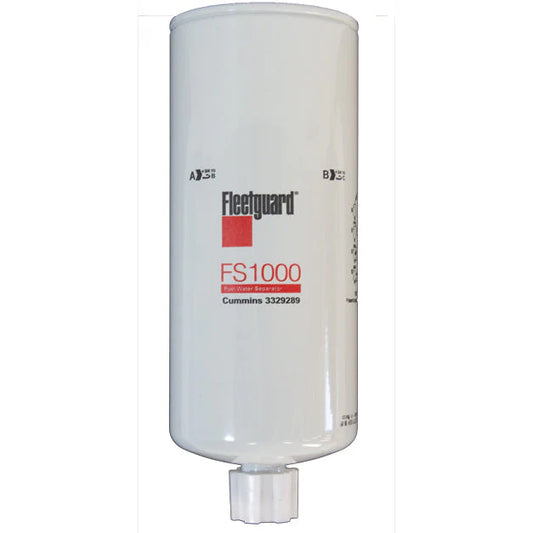 Genuine Fleetguard FS1000 Fuel Water Separator (Pack of 6) | OEM Spin-On Filter for Cummins 3329289