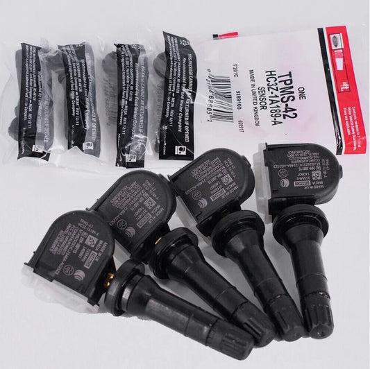 Genuine Motorcraft HC3Z-1A189-A TPMS Sensors (Pack of 4) | OEM 433MHz Tire Pressure Sensors for Ford Super Duty